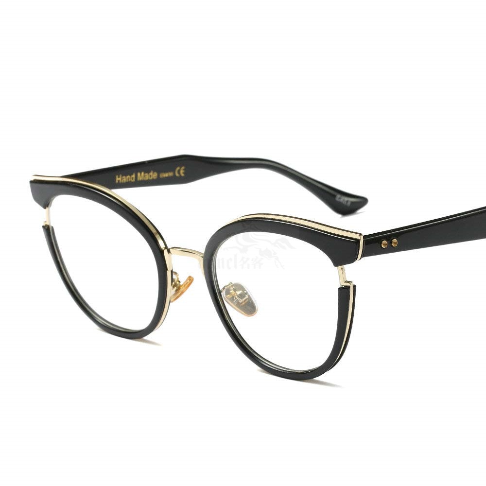 Vrouwen Leesbril Retro Grote Frame kat Vrouwelijke Mode Optische Glazen Frame Clear Leesbril FML