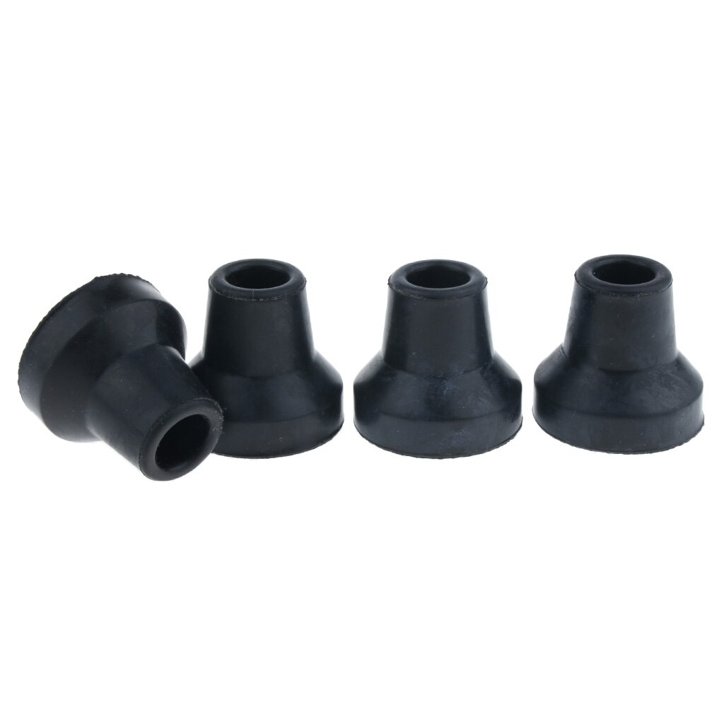 4 Stuks Rubber Cane & Walker Tips - Anti Skid Stoel Been Tips Caps, Trekking Pole Tips Protectors, anti-Slip