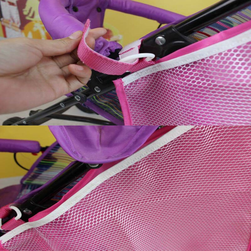 Geanta de depozitare carucior pentru bebelusi carucior plasa de plasa geanta de depozitare agatata lateral organizator de geanta de agatat buzunarul scaunului accesorii pentru carucior