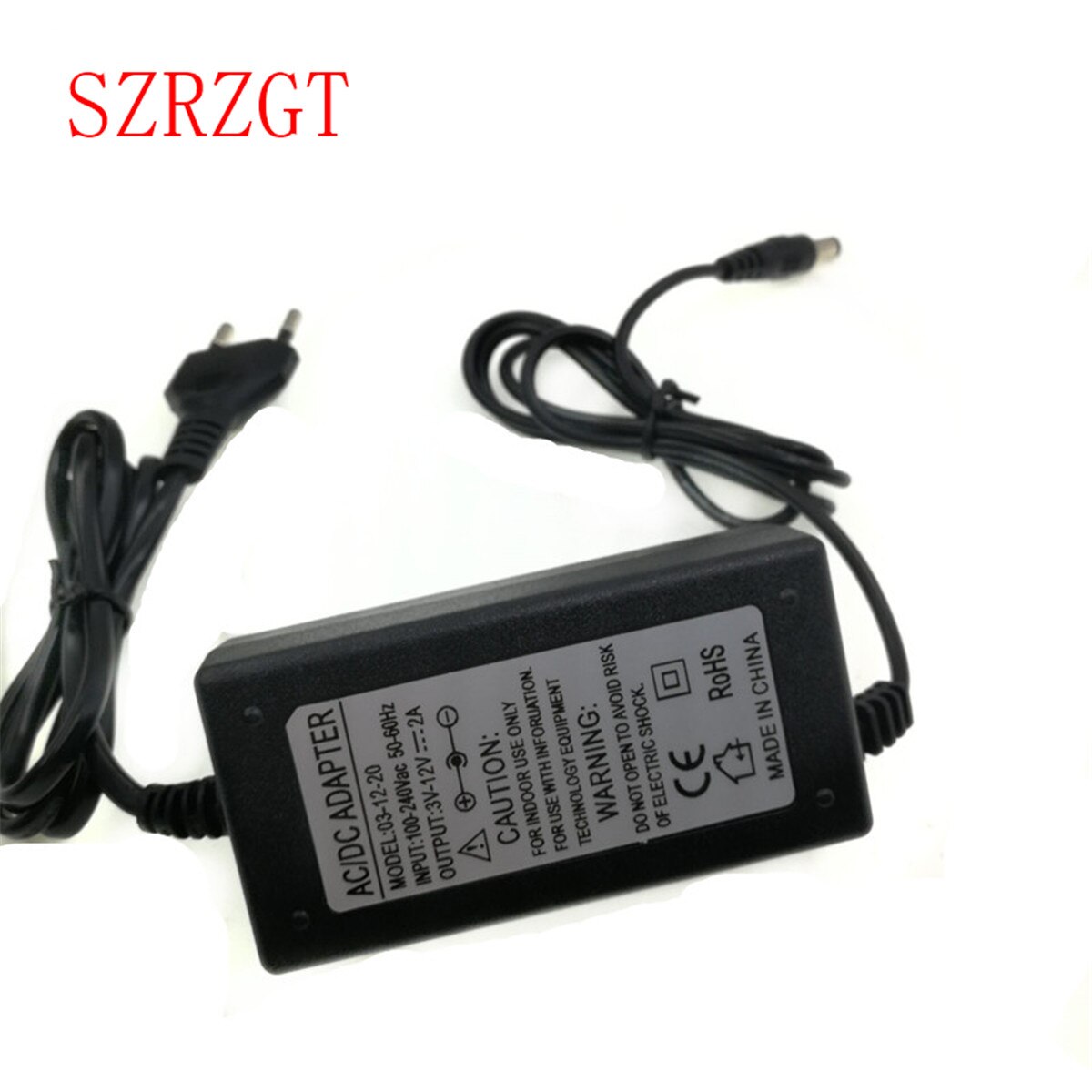 Universal Adjustable AC To DC Power Supply 3V 5V 6V 9V 12V 15V 18V 24V 1A 2A Power Supply Adapter 220V To 12 V Volt Adapter: 3-12V 2A / EU