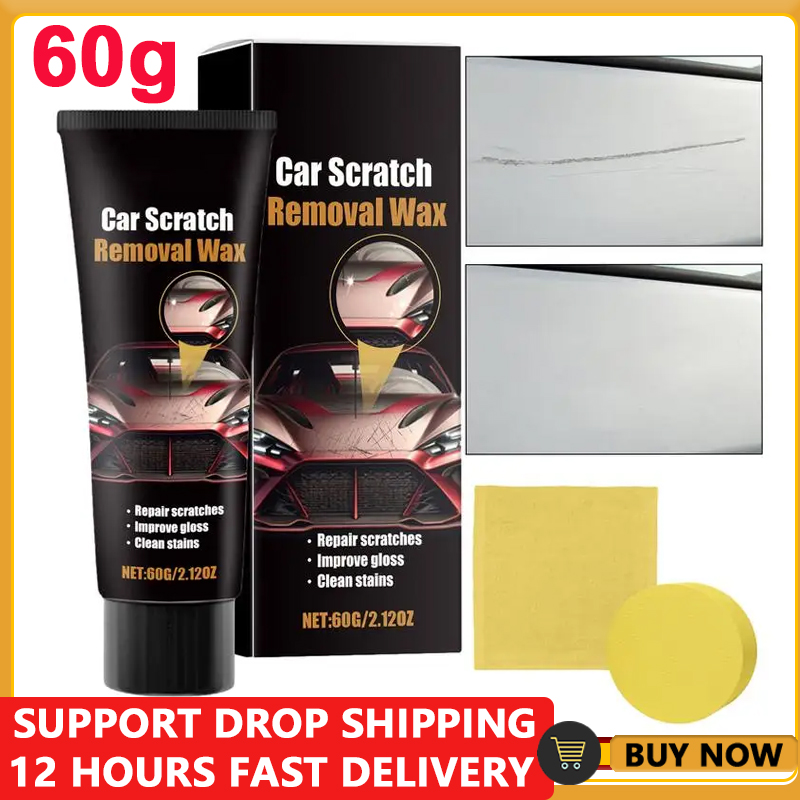 Quick Scratch Eraser Kit Car Scratch Remover Repair Paste Rubbing Compound Car Care Kit Towel & Sponge Included
