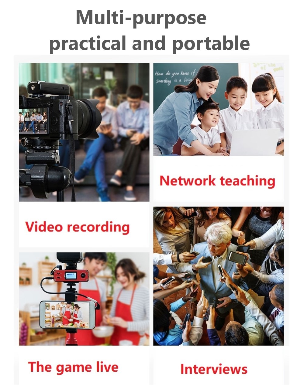 3.5mm Lavalier Microphone Omnidirectional Condenser Microphone with 360°High Sensitivity Condenser Support for Smartphone