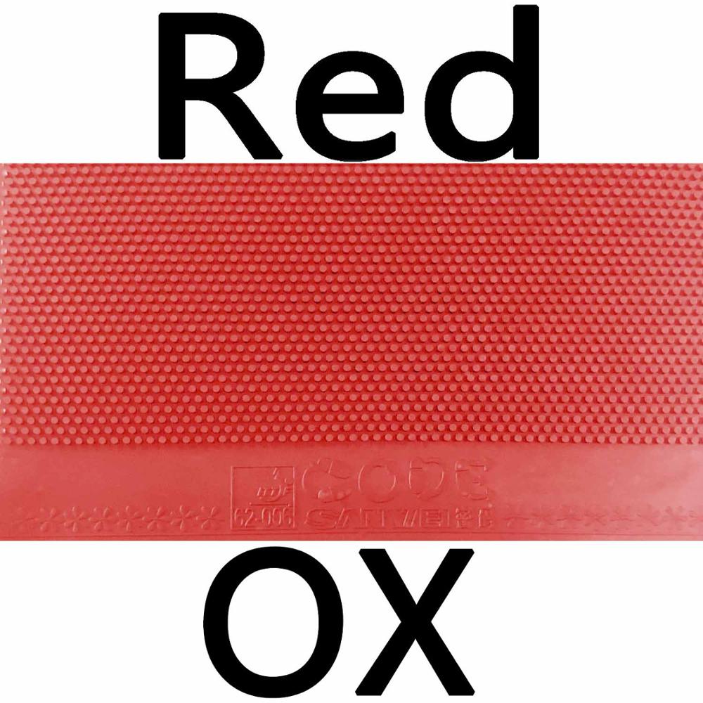 Sanwei CODE Lange Noppen-Out Tischtennis Gummi (ohne Schwamm): Red OX