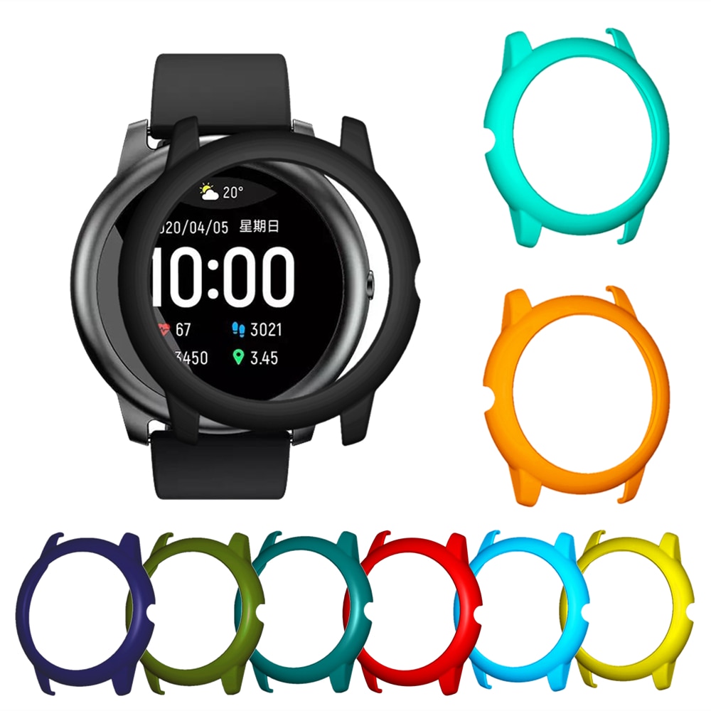 Schutz Rahmen Fall Für Haylou Solar LS05 Smart Uhr PC Kunststoff Schützen Abdeckung Shell Bumper Für Xiaomi Haylou Solar Glas film