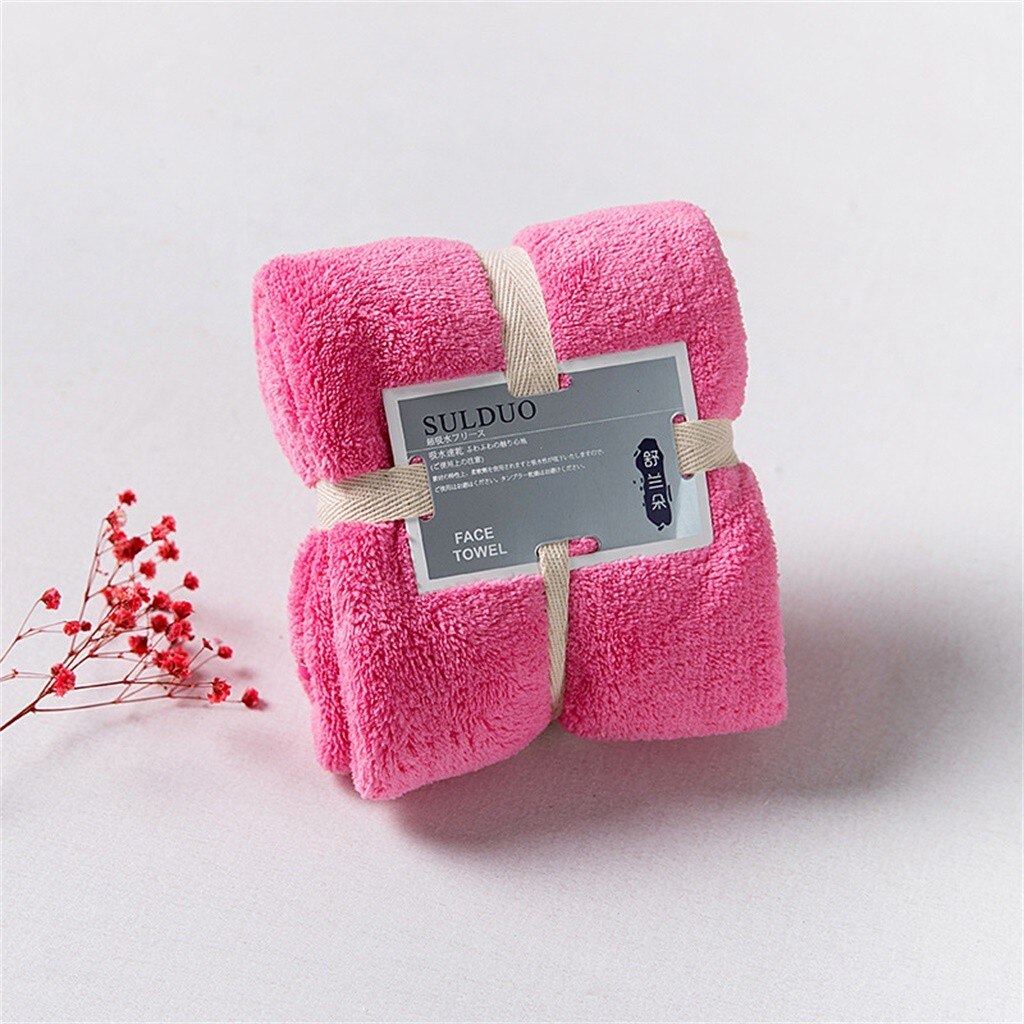 25# 36 X 80 Cm Soft Large Towel Bath Towel For Everyday Use Comfortable Clean And Sanitary Face Towel Washable And Reusable: rose Red