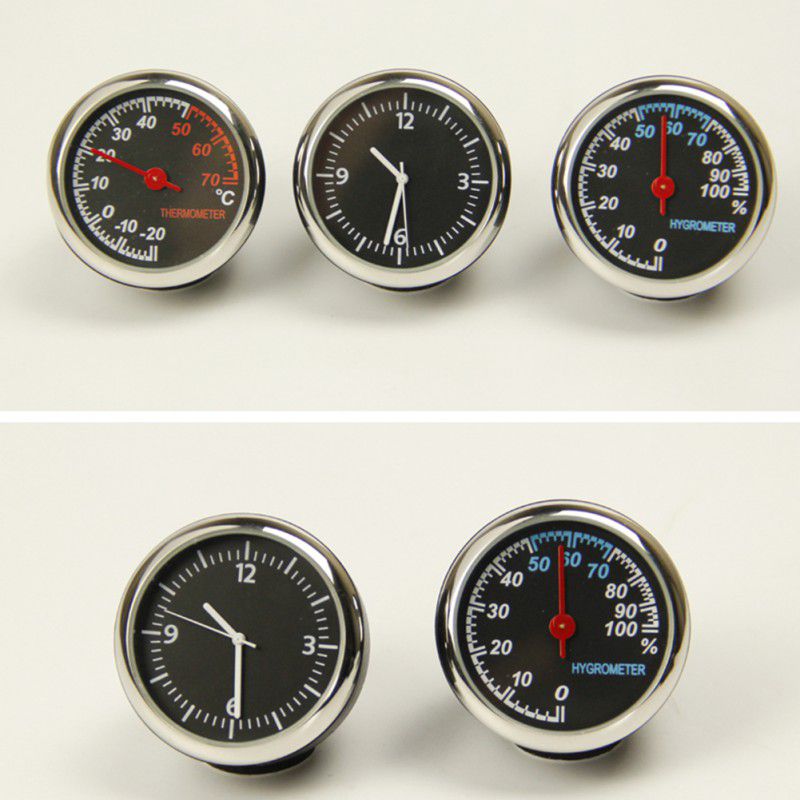 Car Thermometer Car Clock Electronic Watch Hygrometer Quartz Clock High Temperature Resistant1