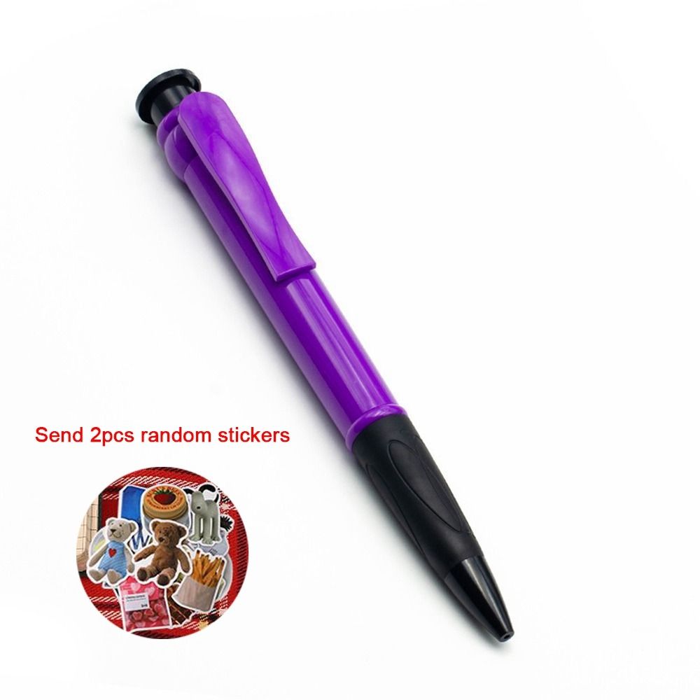 Plastic Big Ballpoint Pen Large Fun Oversize Writting Pen Props Toys Novelty Toy Huge Neutral Pen Stationery: black