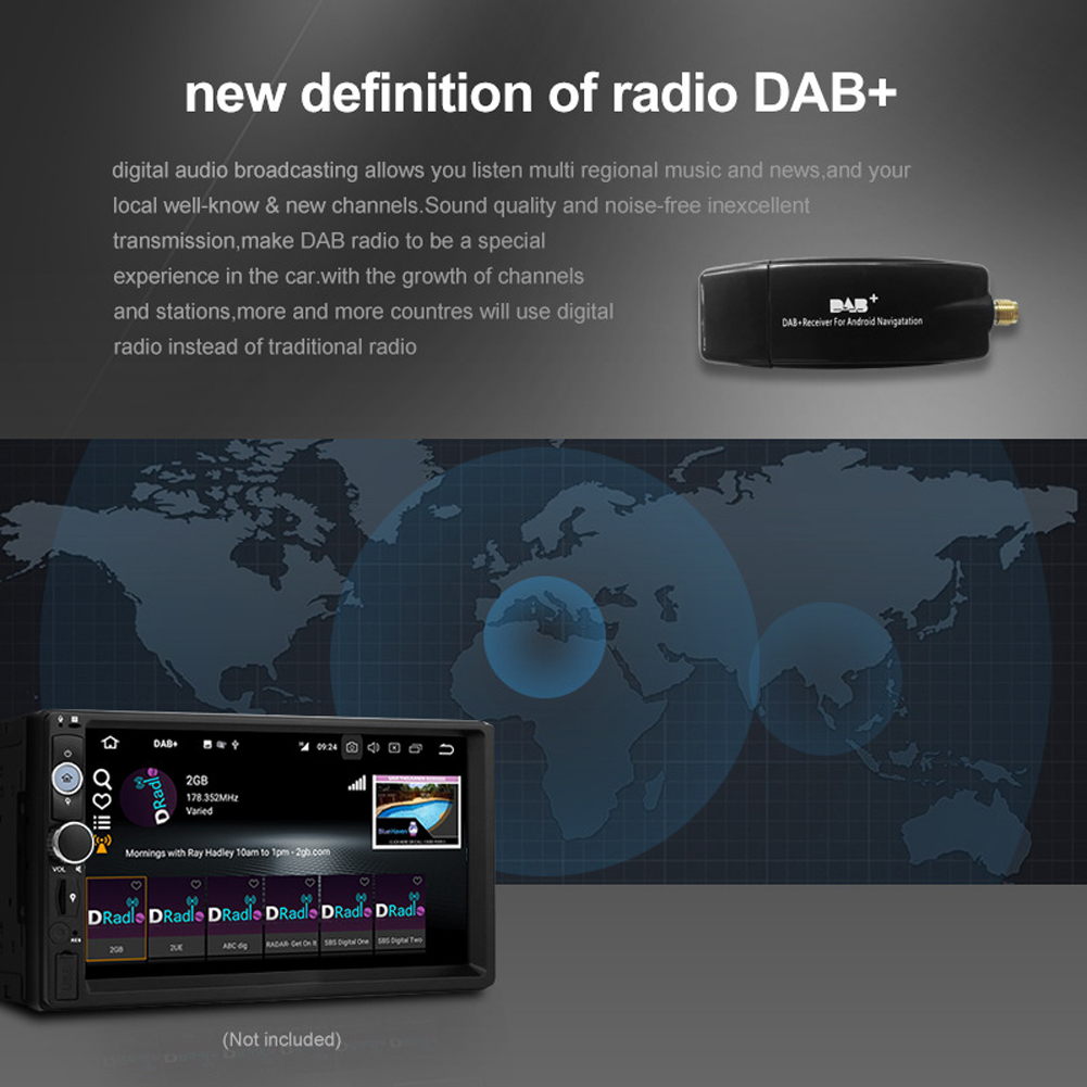 Dab Box Radio Empfänger Adapter Auto Dab Digital Radio Box Antenne Antenne USB-Schnitts telle für Android 5,1 und höher Autoradio