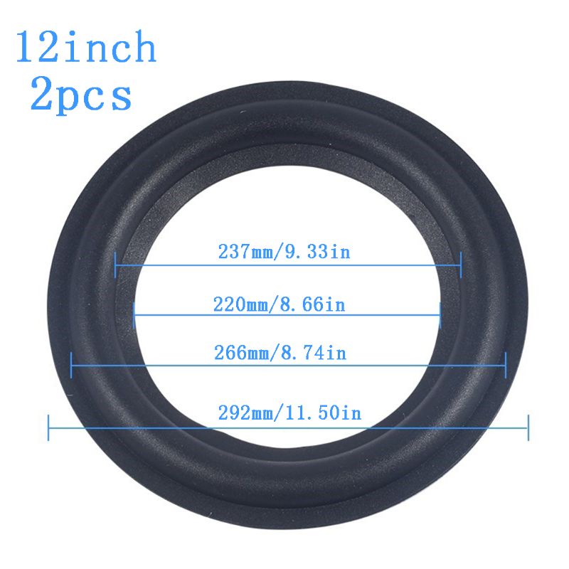 4/5/6.5/8/10/12 "Elastische Rubberen Ring Speaker Surround Reparatie Schuim Woofer rand 95AF: Diameter 12 inch