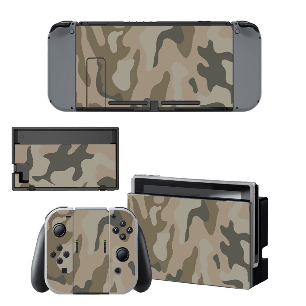 Cool CS Camouflage Sticker Vinyl Skin For Nintendo Switch NS Console Controller Protector Classic Cover Decals