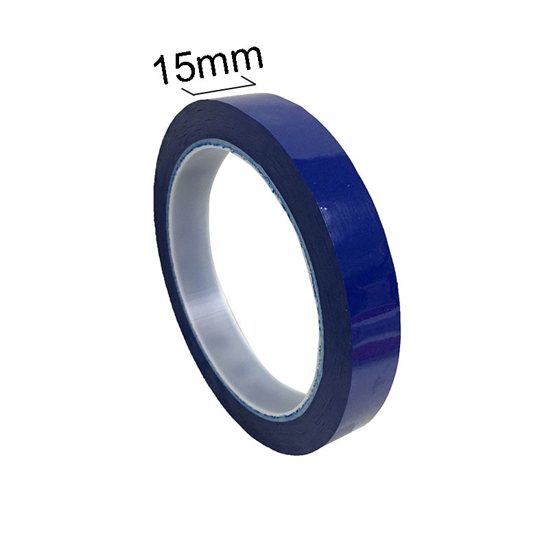 50m/ rullar , 15mm bred självhäftande mylartejp för transformator, motor, strömbatteri, spolomslag, anti-flame gul