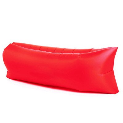 Inflatable Lounger Air Sofa Lazy Bag Ultralight Down Sleeping Bag Air Bed Hammock Inflatable Seat for Beach Camping Travel: red