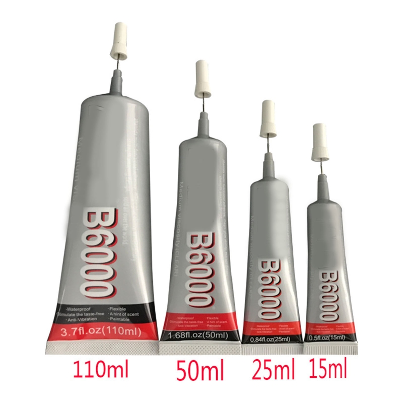 Pegamento adhesivo fuerte E6000, 15/25/50/110ml, para pintura de diamantes de imitación, Metal, tela, cristal, epoxi, herramienta de joyería
