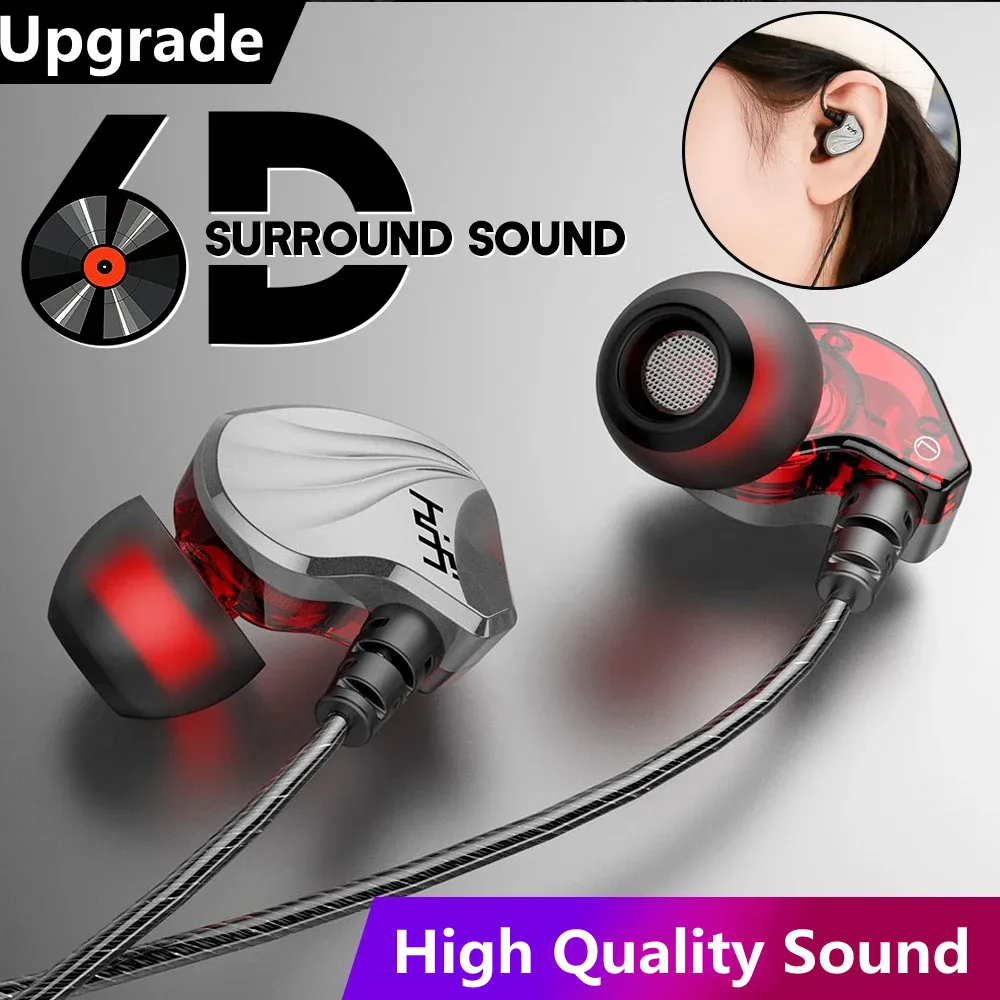 T2000 à prova dwaterproof água esportes binaural com fio fone de ouvido alta fidelidade metal baixo fone esporte estéreo som redução ruído fone