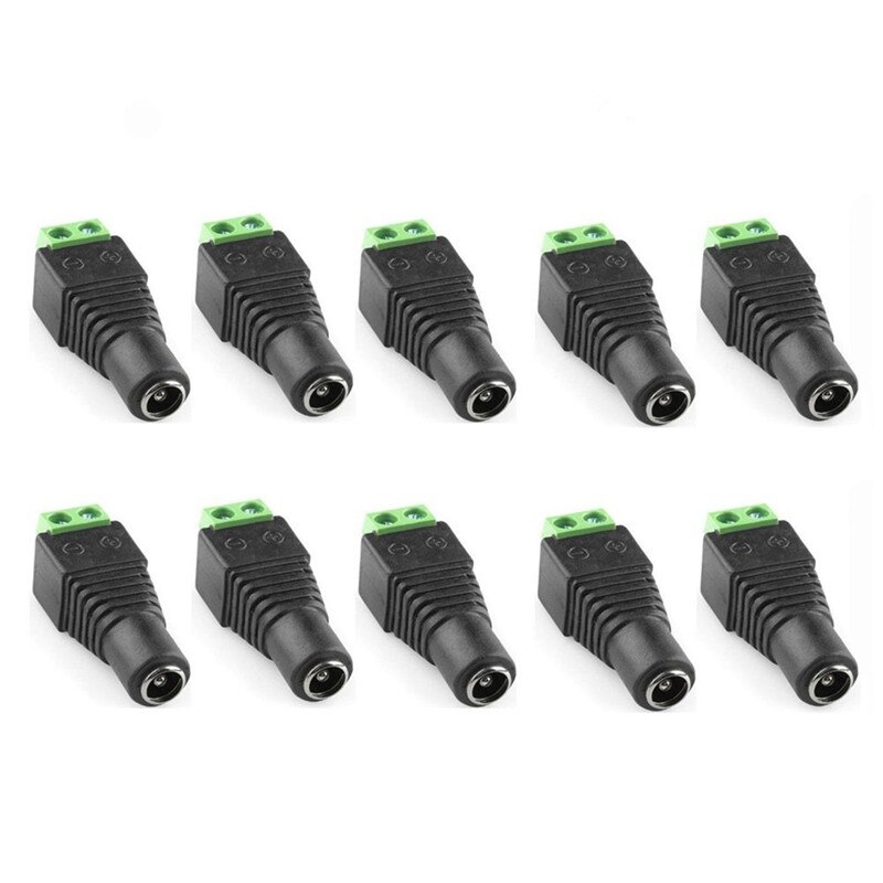 1Stck CCTV BNC Stecker DC Energie Stecker 2,5mm 3,5mm Männlich Weiblich Audio- Video Balun System Sicherheit Adapter koax Katze5 RJ45 USB Jack: 5.5x2.1mm weiblich