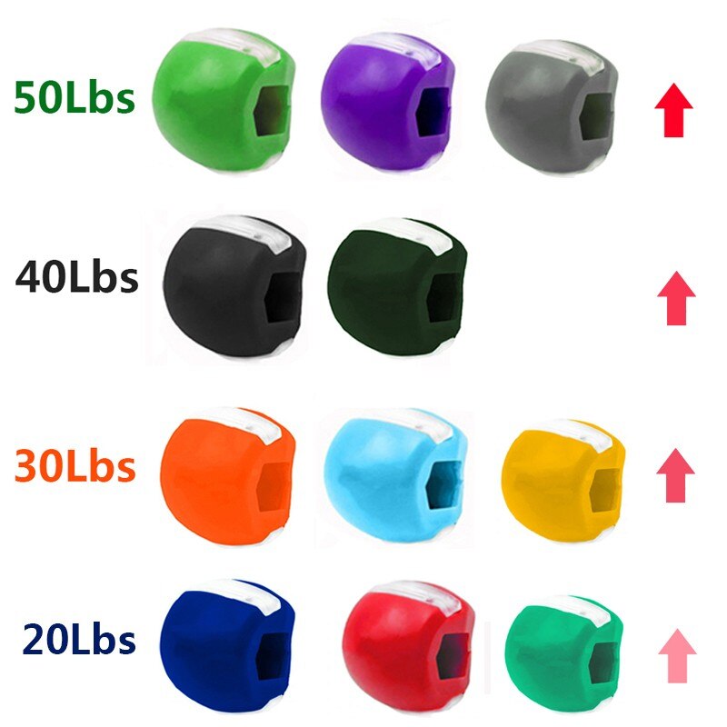 Fitness Face Masseter Men Women Muscle Jawline Exerciser Face Lifting Jaw Trainer Ball Face Toning Muscle Training Fitness Ball