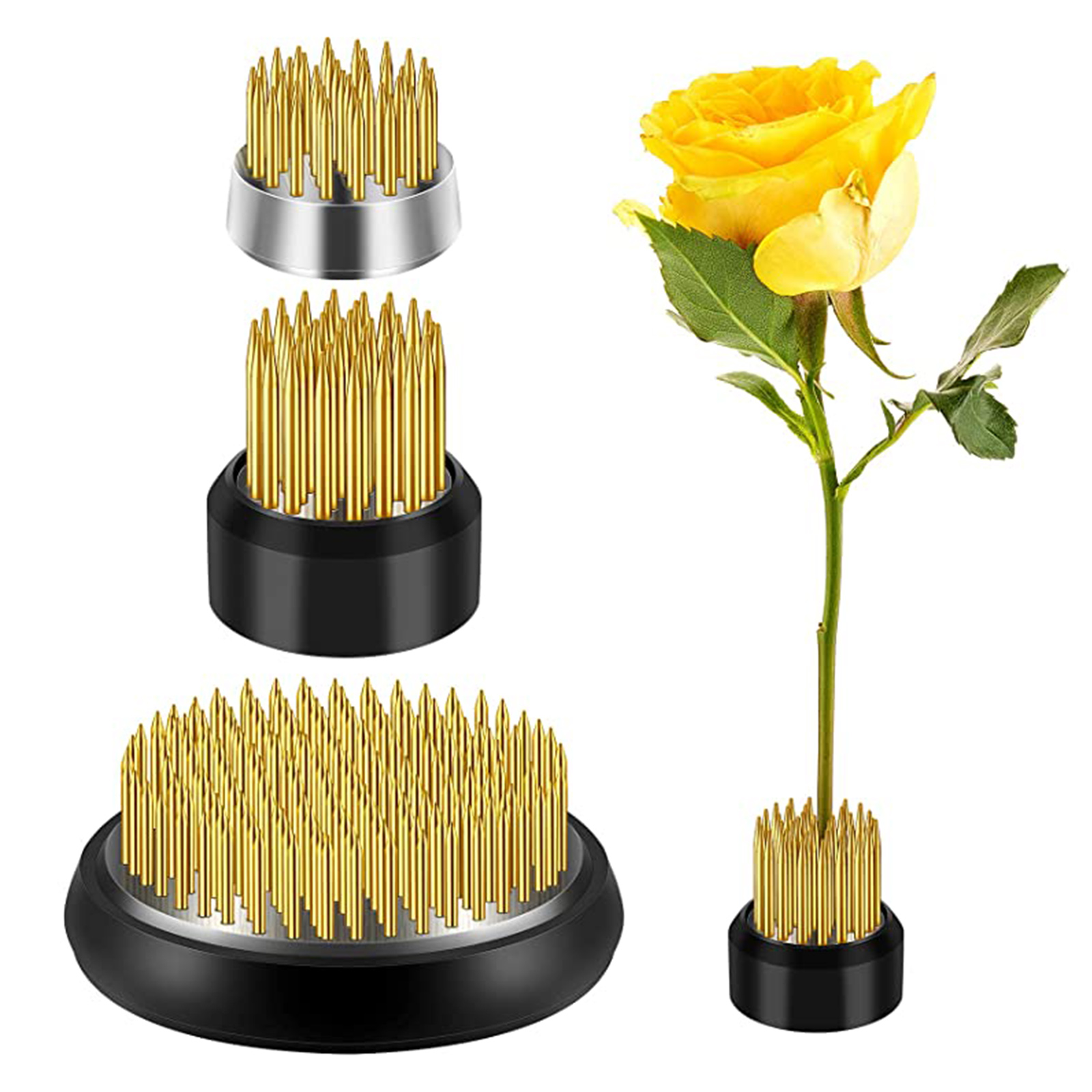 3x Flower Frog Arrangement Arranger Ikebana Arranging Cabinet Wedding