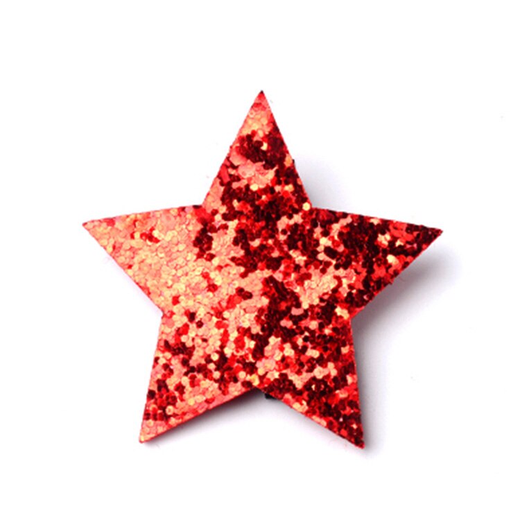 Leuke Baby Meisjes Prinses Stijl Haarspelden Shining Star Hair Clips Hoofdtooi Haarspelden Haar pin Zijkant Clip Kids Hair Accessoires: Red