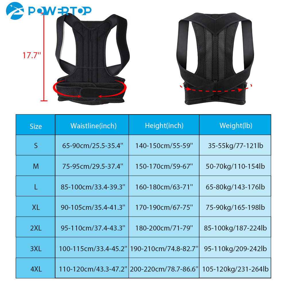 Corrector de postura de barra de aleación, escoliosis, tirantes para espalda, corsé de columna vertebral, soporte para terapia de hombros, cinturón de corrección de postura, espalda ortopédica