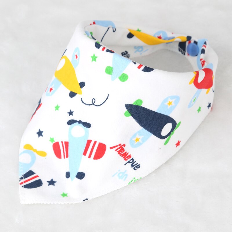 Katoen Pasgeboren Baby Slabbetjes Leuke Feeding Bib Baby Verpleging Bandana Burp Doek Voor Meisjes En Jongens Double Side Baby Sjaal: Jets