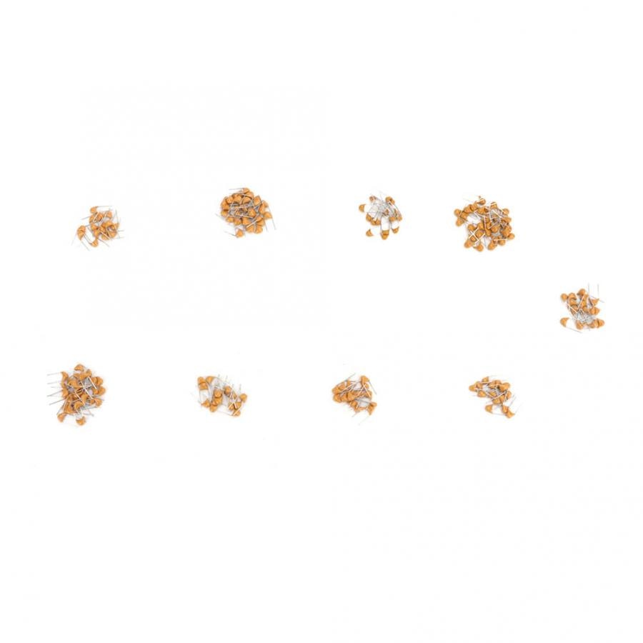 645PCS 50V Electrolytic Capacitor Monolithic Multi-layer Ceramic Capacitor Assortment Kit Ceramic Capacitor
