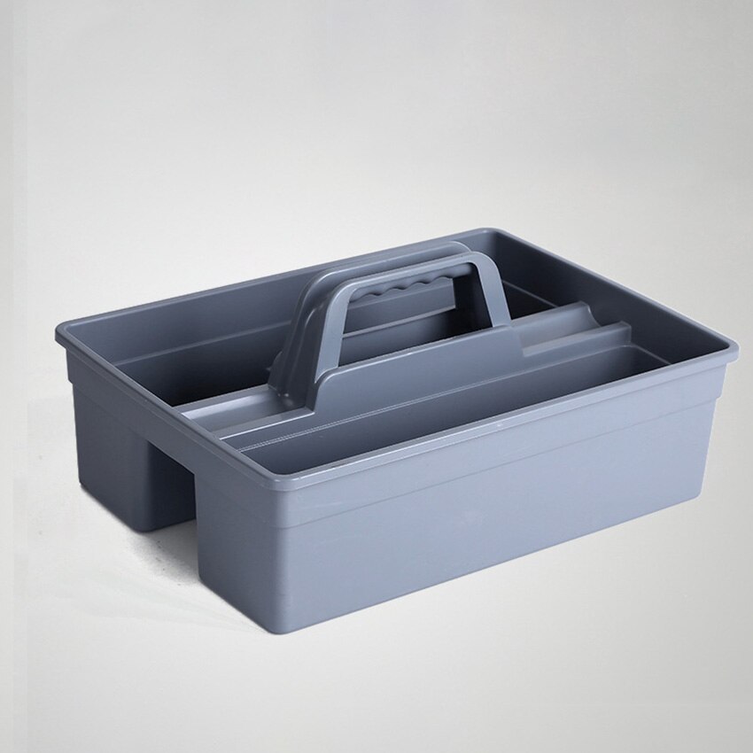 3 Dividers Storage Baskets General Purpose Executive Series Plastic Tote Tray Cleaning Caddy Carry Caddy with Handle