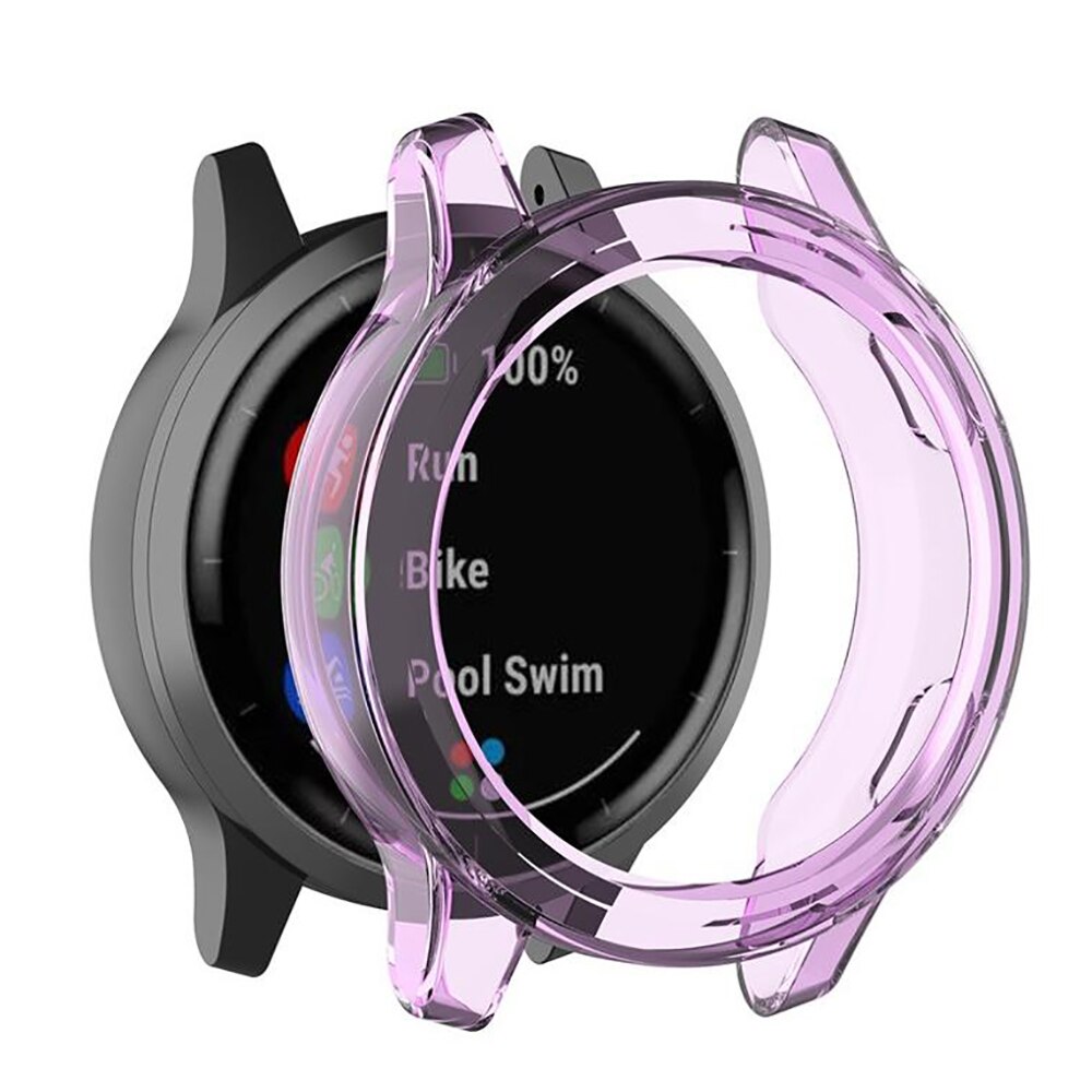 Protective case for Garmin Vivoactive 4 4S TPU cover slim Smart Watch bumper shell for Garmin Active S ActiveS: Purple / Garmin Vivoactive 4
