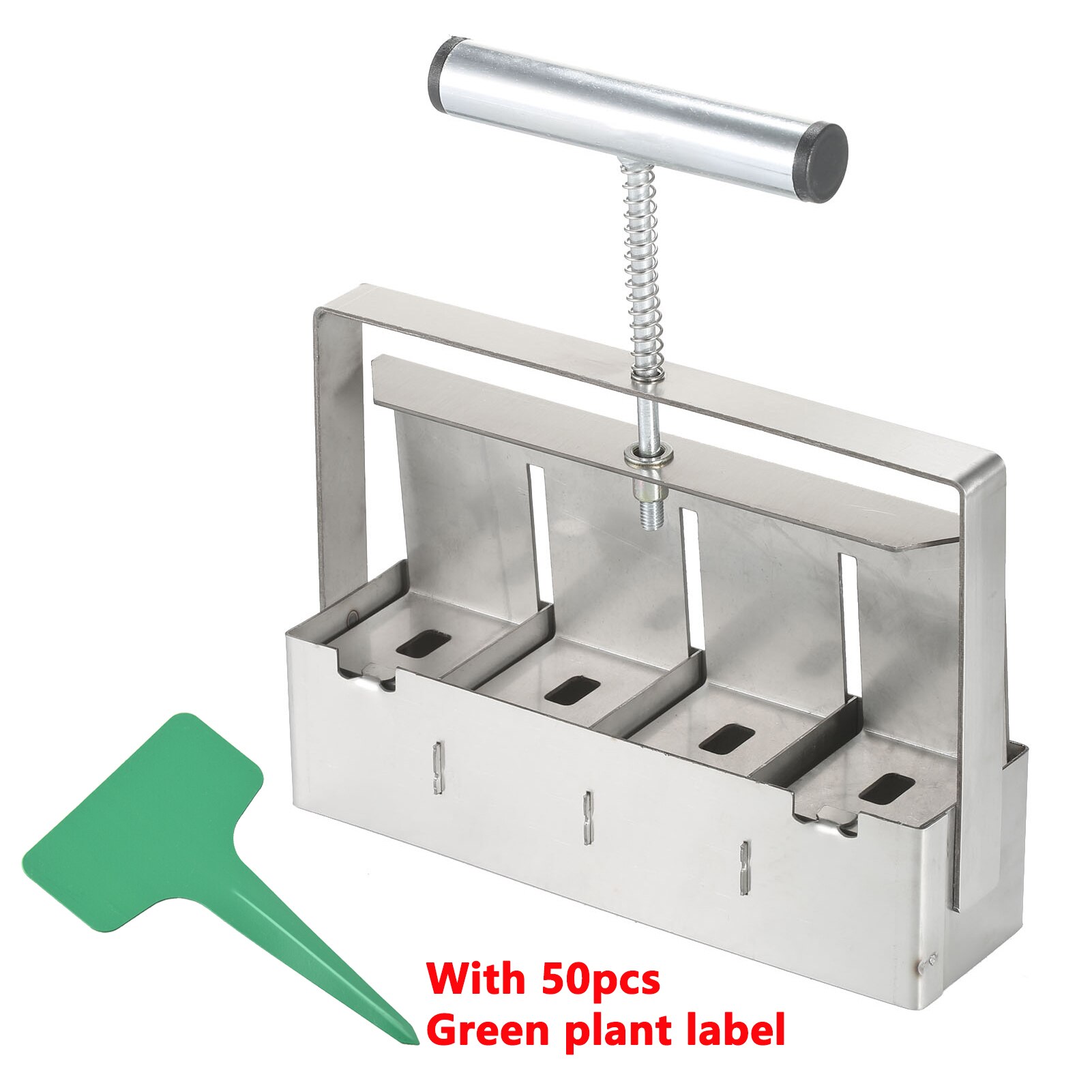2-Inch Bodem Blok Maker Bodem Blokkeren Tool Handheld Bodem Blocker Met Dibbles Dibbers Voor Tuin Prep Zaailing Bodem blok Maker: with Green Label