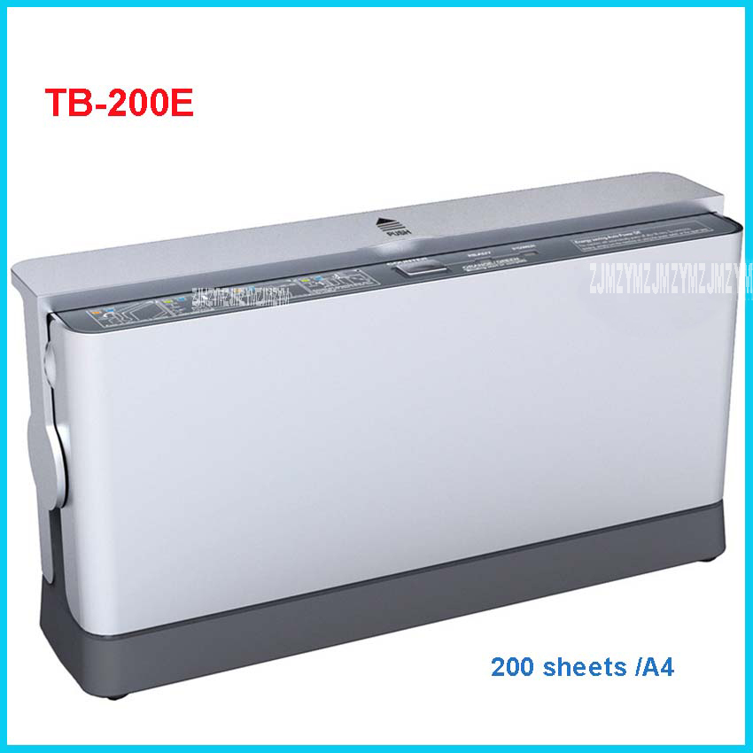 Machine à lier thermique TB-200E 200 V, 220 feuilles, A4, 3Minutes de réchauffement, largeur de reliure 320mm