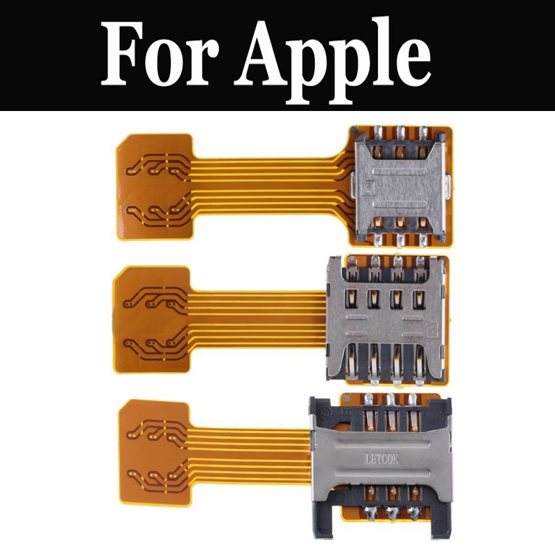 Double Micro adaptateur SD Micro carte SIM hybride Double Micro rallonge pour Apple iPhone 7 7plus SE 8 8plus X Xs Xs Max XR