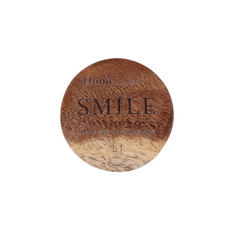 1Pc Mug Coaster Round Square Wood Cup Coaster Table Mat Kitchen Placemat Cup Pads Glass Teapot Drink Coasters Table Accessories: style 3