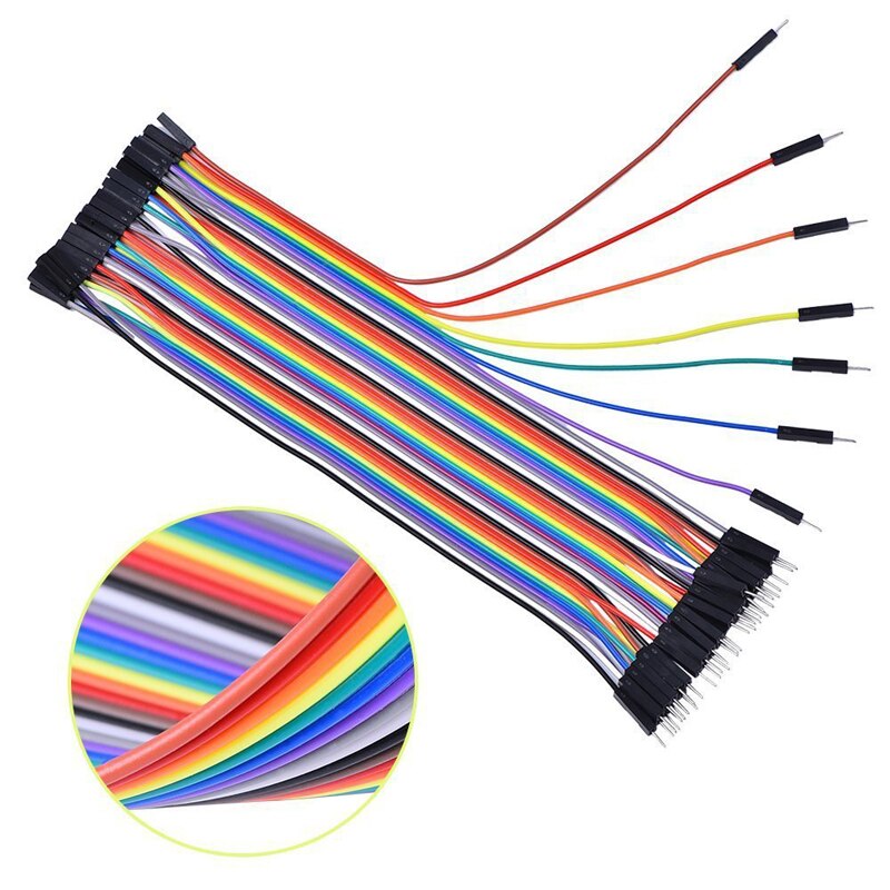 40pcs 15cm/20cm Dupont Line Breadboards Jumper Wires Male to Male/Female to Male /Female to Female Dupont Cable for arduino DIY