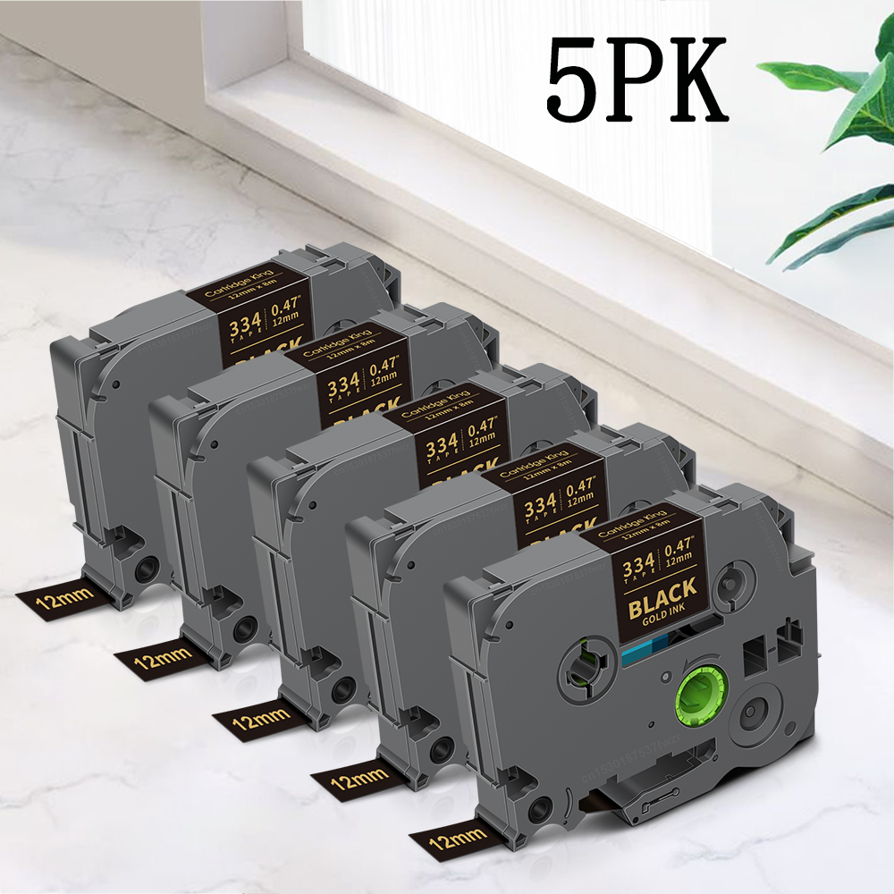 5PK TZe231 Compatible pour Brother p-touch 12mm ruban d'imprimante TZe ruban TZe 231 TZ 131 631 remplacer pour fabricant d'étiquettes Brother PTH110: Lavande