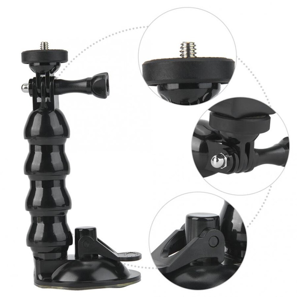 Adaptateur de ventouse de voiture STARTRC, support de verre de fenêtre pour DJI Action 2 OSMO Action pour Gopro Hero 5/6/7/8, accessoires noirs