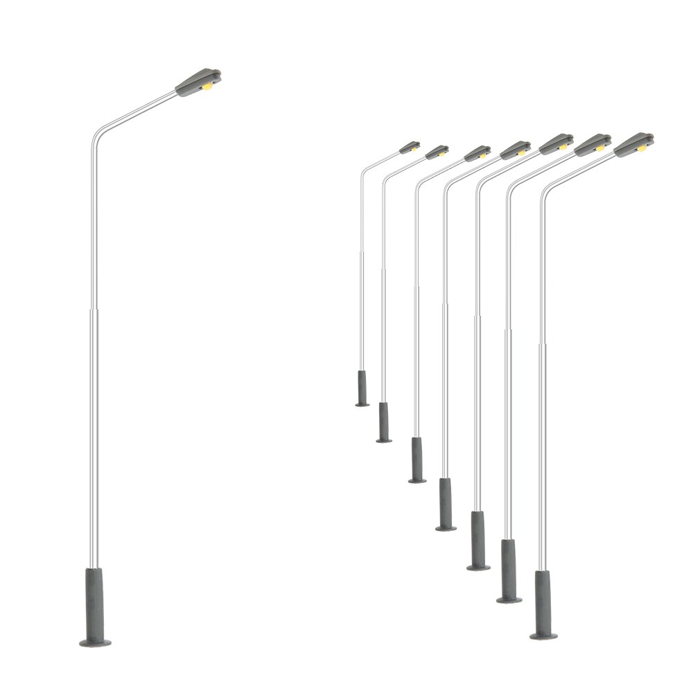Modelo de farola a escala HO N, iluminación Led de 3V para tren, paisaje de Arquitectura de construcción