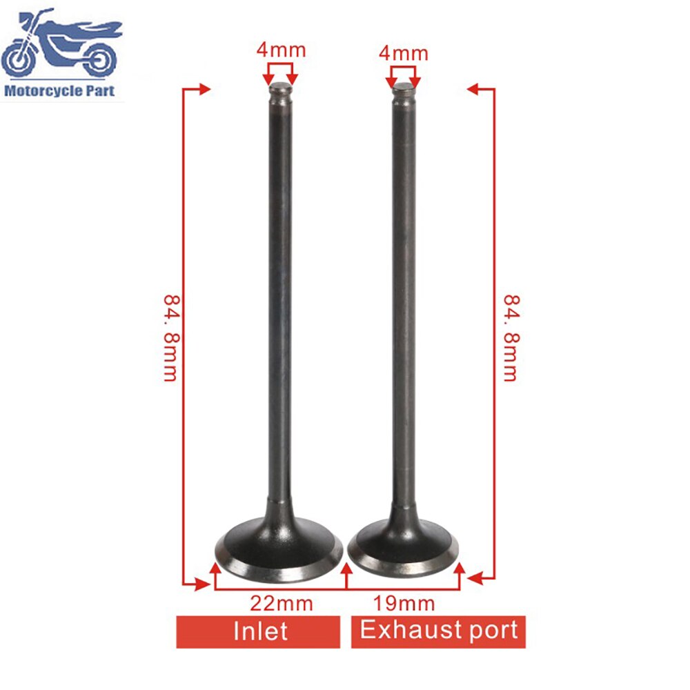 Motorcycle Parts Intake &amp; Exhaust Valves Stem Kit For Kawasaki ZXR400 ZXR 400 Inlet Outlet Valve