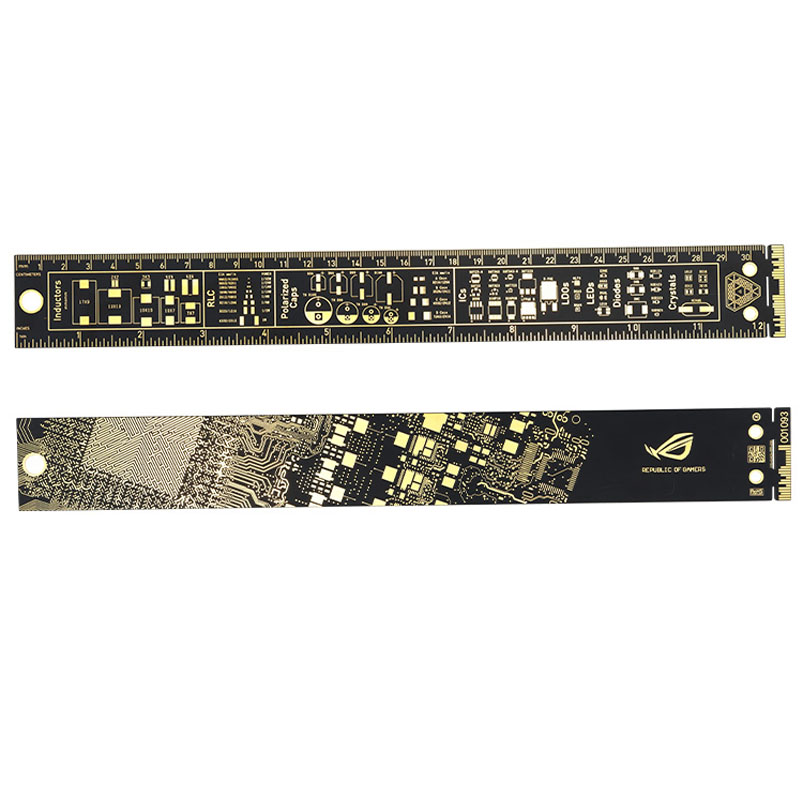 For NVIDIA/ROG Belief Ruler 30CM Gilded Paiting Republic of Gamers Faith PCB AMD/Intel Ruler DIY PC Accessories Measure Tool