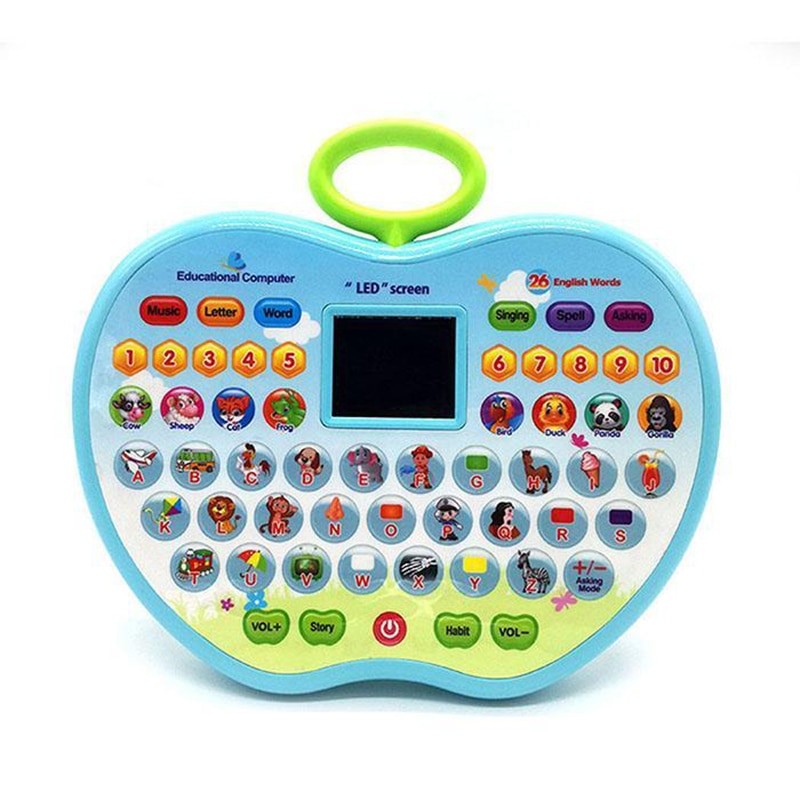 Multi-function Early Over Cartoon Music Toys Intelligent Education LED Screen Years and Learning Machine Lighting