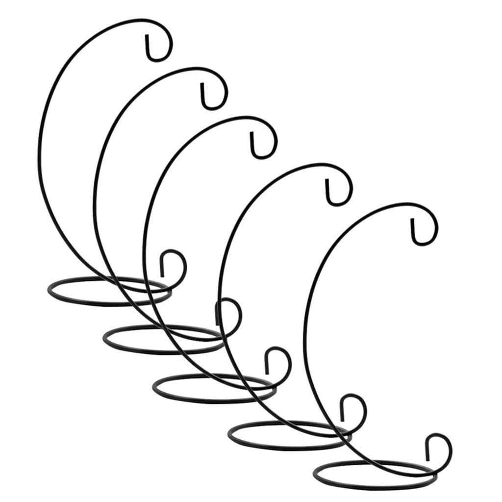 5pc Christmas Bauble Holder Ornaments Hanging Display Stand Hanger Metal L Shape: Default Title