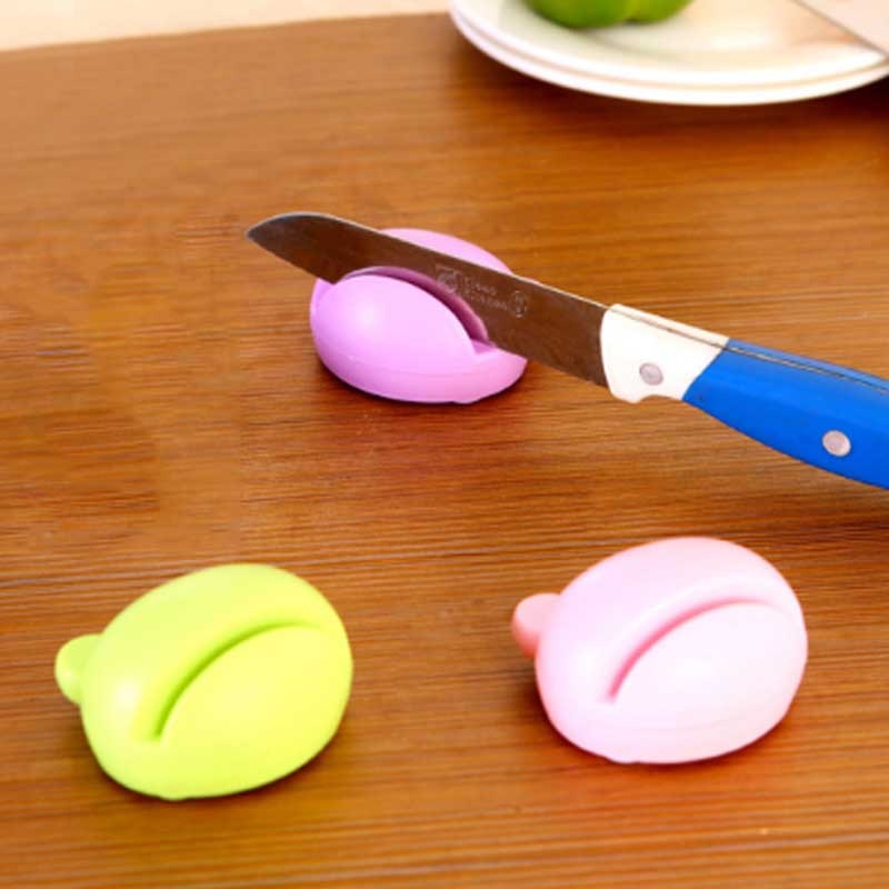 Whetstone Knife Grinding Mill Kitchen Gadgets 1 Pc Multifunction Cartoon Knife Sharpener Mini Grindstone