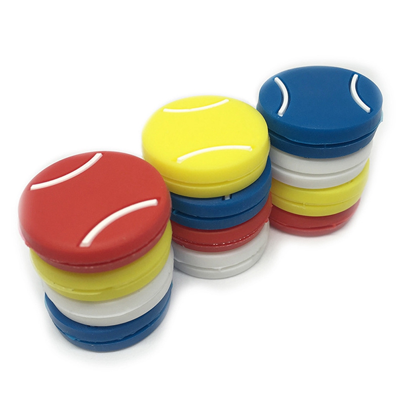 10Pcs Racket Anti Slip Siliconen Indoor Racket Outdoor Sport Tennis Schokdemper Vibration Dampener