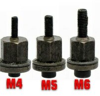 Tuercas de cabeza de remache de mano, herramienta de remachado de fácil instalación, reemplazos de cabeza de mandril de punta, M3, M4, M5, M8, M10: M4 M5 M6