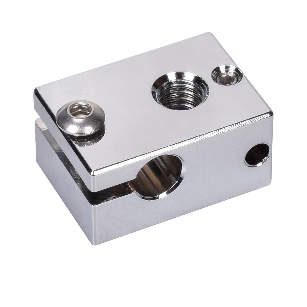 V6 Plated Copper Heater Block Original For E3d V6 J-head Hotend 3D Printer Parts Heat Block for Sensor DDB Extruder Titan