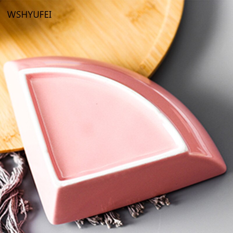 Nordic ceramic three-part four-part platter modern living room fruit platter snacks dried fruit cold cut platter