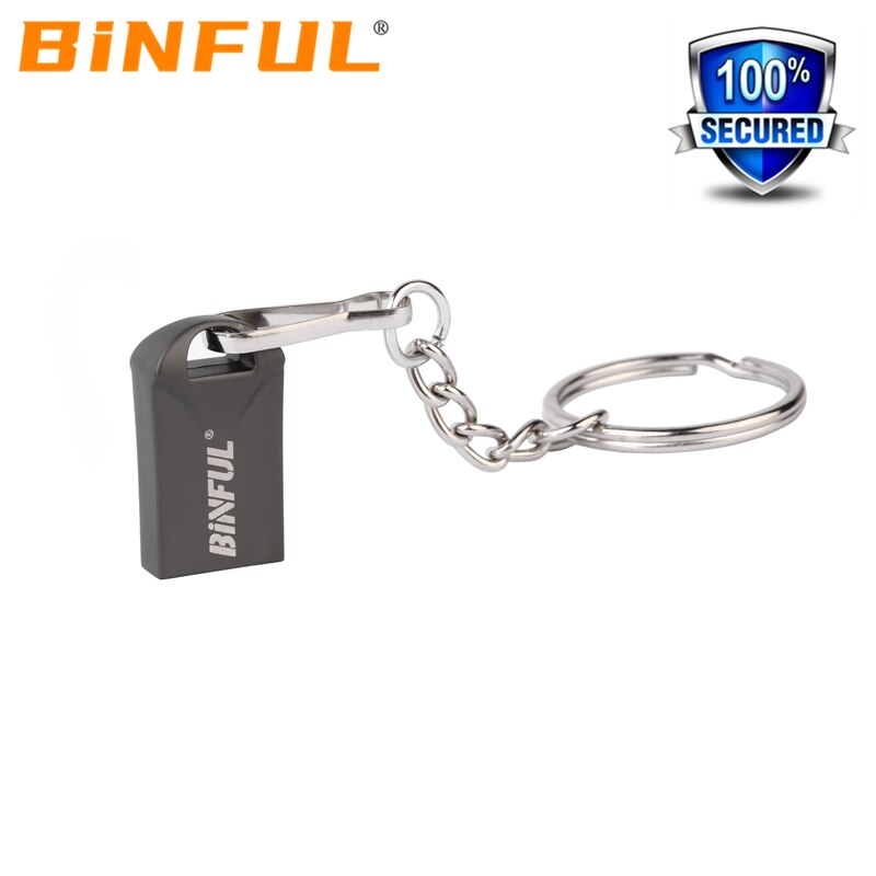 BiNFUL Mini Pen Drive 64GB High Speed PenDrive 16G Usb Flash Drive 8G Key usb Stick 32G flash memory Usb Flash Disk adapter: 32GB / Black