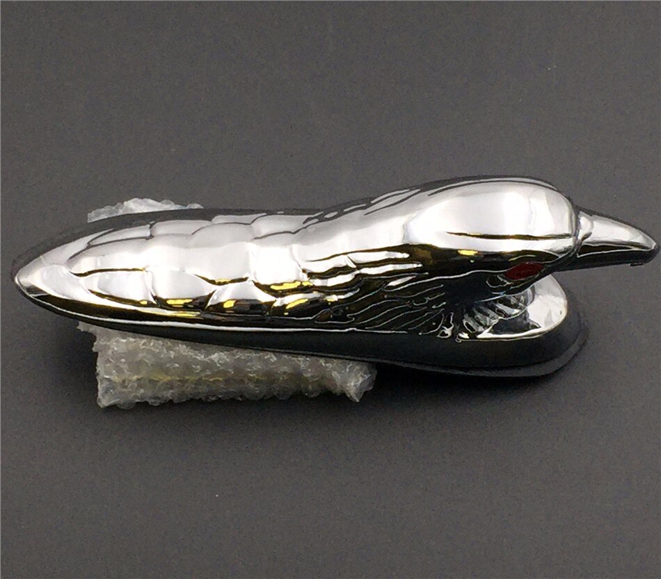 Aftermarket freies motorrad teile Motorrad Chrom Kotflügel Vorne Motorhaube Adler Kopf mit Roten Augen