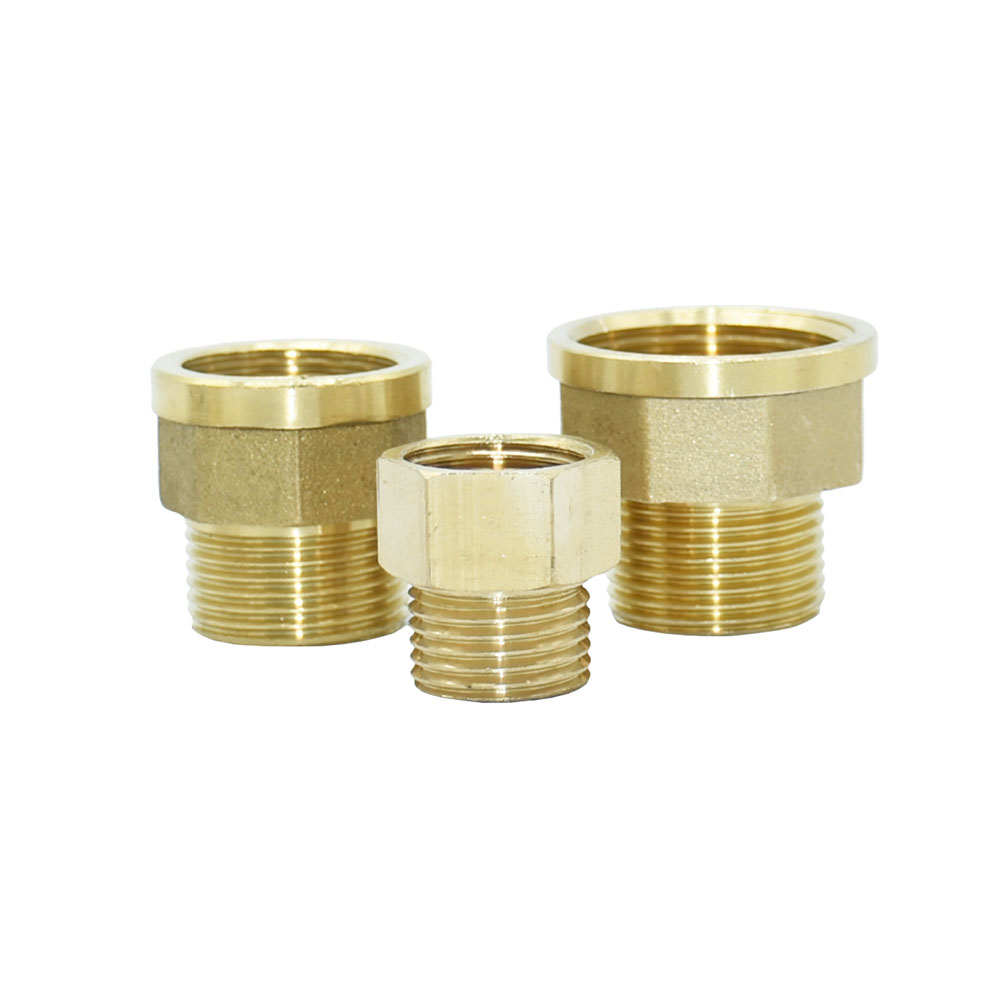 Latão 1/2 "3/4" 1 "macho fêmea rosca conector reduzindo acoplador acessórios de cobre conectores de tubo adaptador de torneira de água