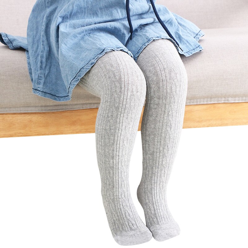 Mode Kid Baby Meisjes Panty Knie Hoge Katoen Lange Warme Panty Kids Peuters Panty Been Warmer Panty 0- 24 maanden