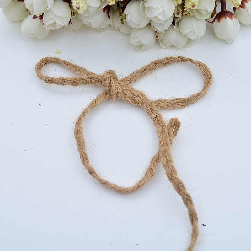 5mm/10mm 10yards Braid Hemp Lace DIY Jute Rope Natural Linen Ribbon Thread DIY Handmade Craft Material