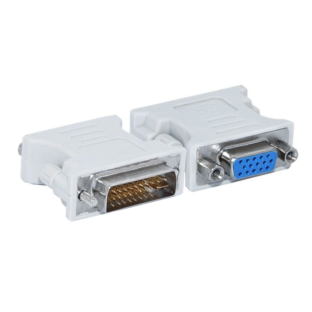 L-Vorm DVI-I Naar Vga Adapter,90 Graden Dvi 24 + 5 29Pin Male Naar Vga 15 Pin Female Converter Connector Adapter Voor Laptop